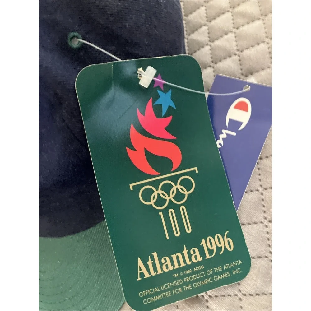 Vintage Champion 1996 Atlanta Olympics Snapback Hat logo 90s Olympic Games NWT